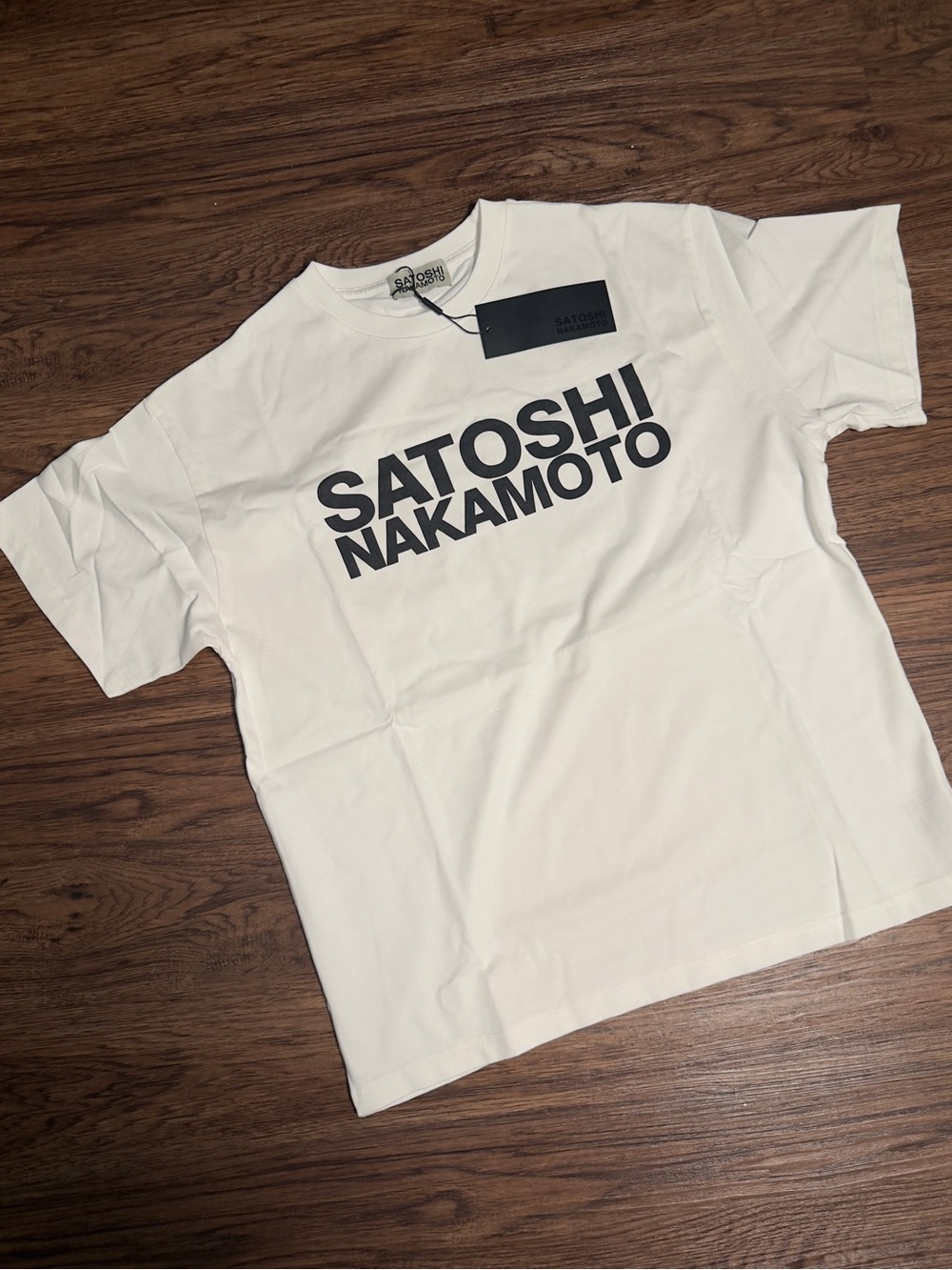 White Logo Short-Sleeve Tee